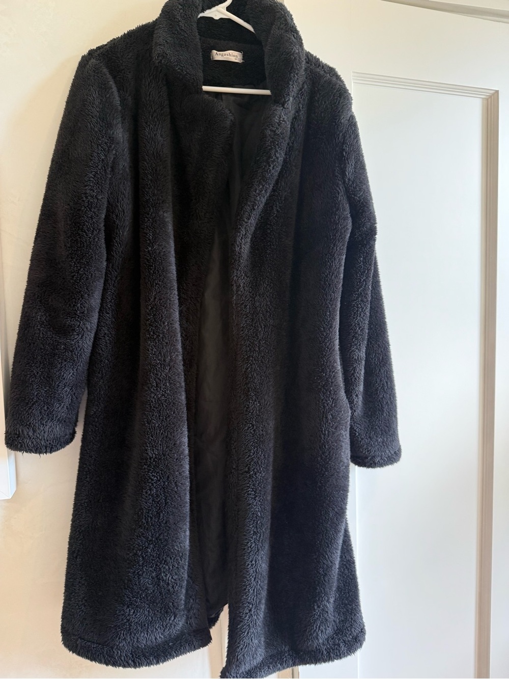 Apparis Black Plush Teddy Coat